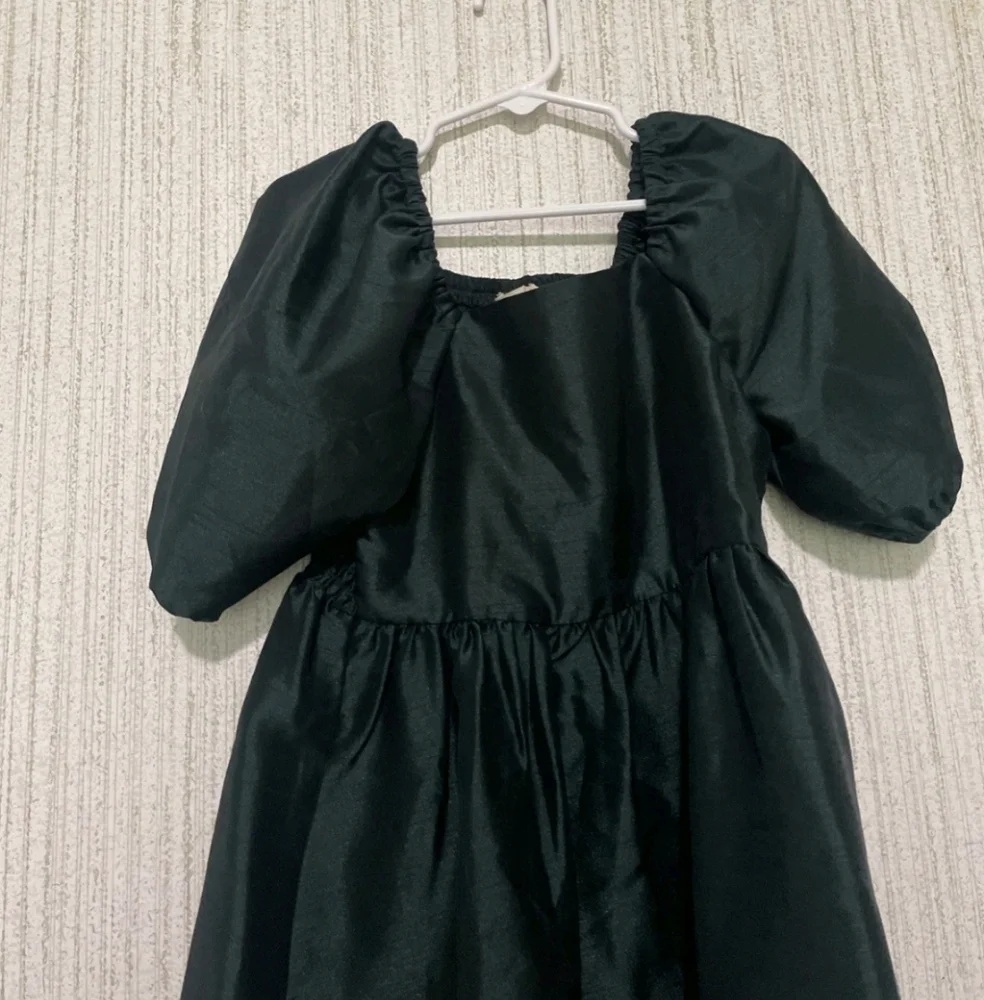 NWT Copper Key Girls Size Small 7 Green Shiny Dress Smocking Christmas